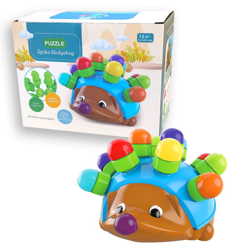 Baby Children Puzzle Hedgehog Pairing Smart Egg Toys Montessori Early Education Fine Motor Thinking Training Hand-Eye Coordination