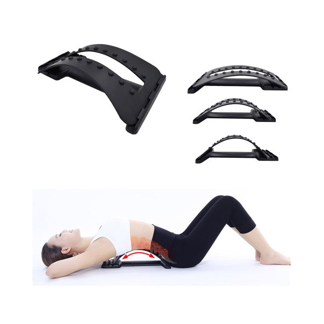 Stretch Equipment Back Massager Stretcher Fitness Lumbar Support Relaxation Mate Spinal Pain Relieve Chiropractor Messager