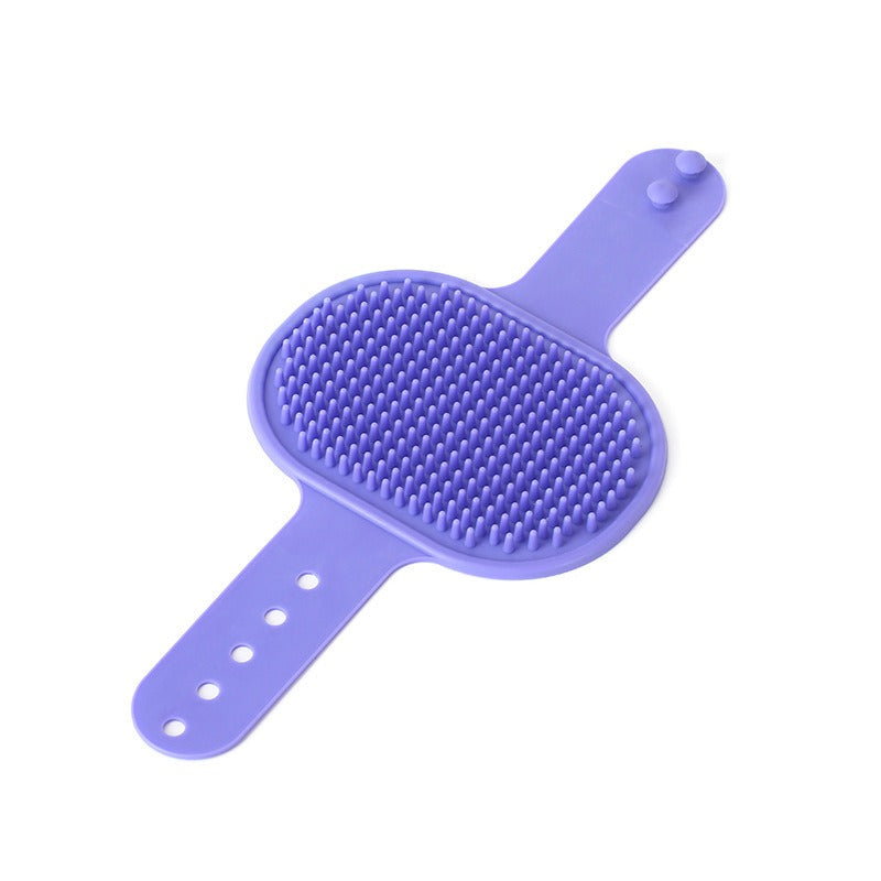 Adjustable cleaning silicone product for cats and dogs pet massage bath brush