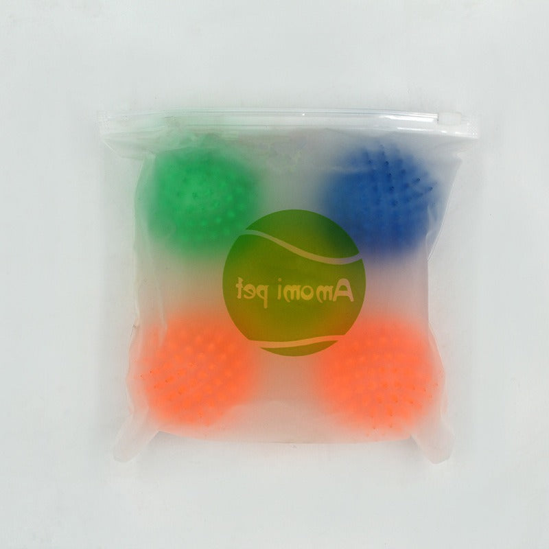 Dog voice toy prick ball small dog pet TPR grinding toy ball