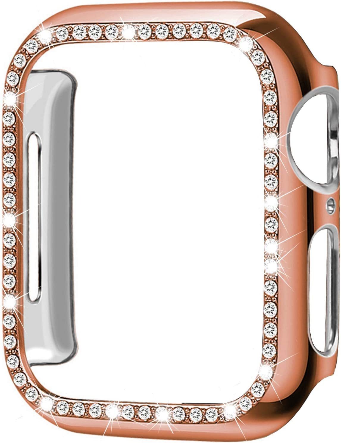 Suitable for iwatch8 Apple Watch Case Protection Case PC Single Row Diamond Hollow Case 41MM45MM