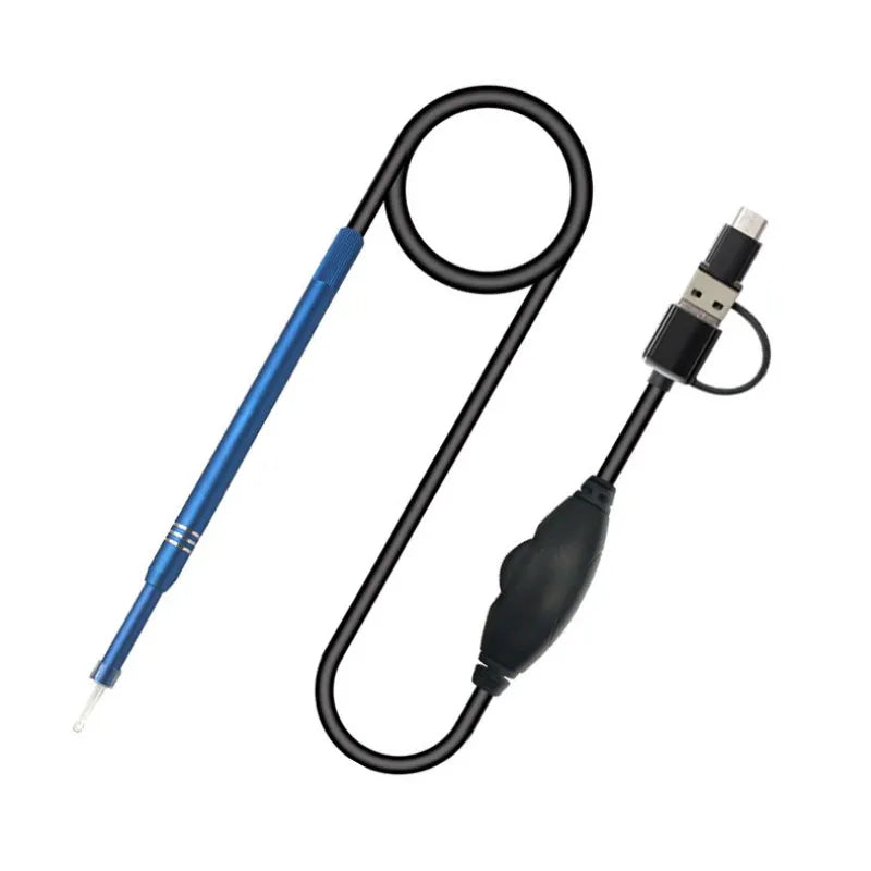 3 In 1 USB Endoscope HD Visual Ears Cleaning Earpick Spoon with 6 LED Light Ear Cleaning Tool Ear Massage