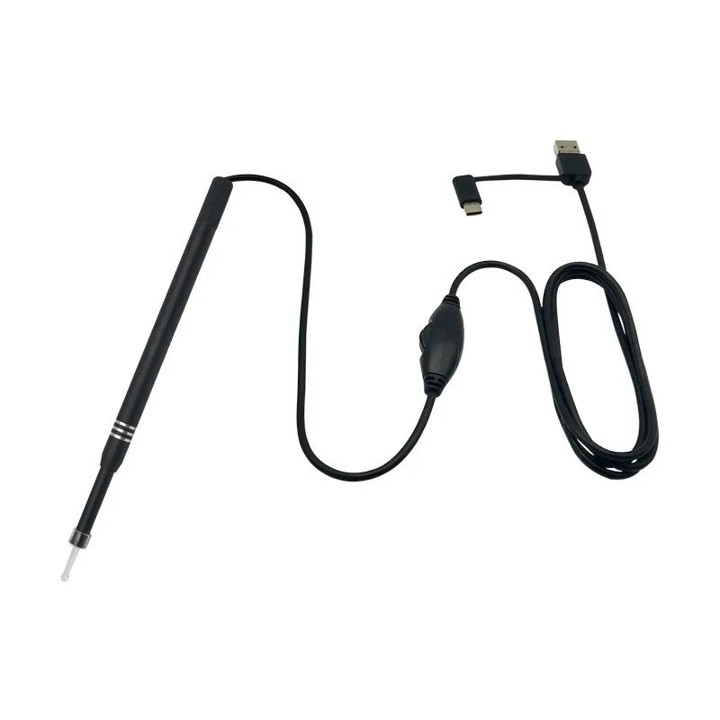 3 In 1 USB Endoscope HD Visual Ears Cleaning Earpick Spoon with 6 LED Light Ear Cleaning Tool Ear Massage