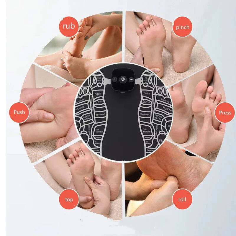 EMS Electric Foot Massager Mat Pulse Muscle Relax Health Care Feet Massageador Cushion Intelligent Remote Control Massage Salud