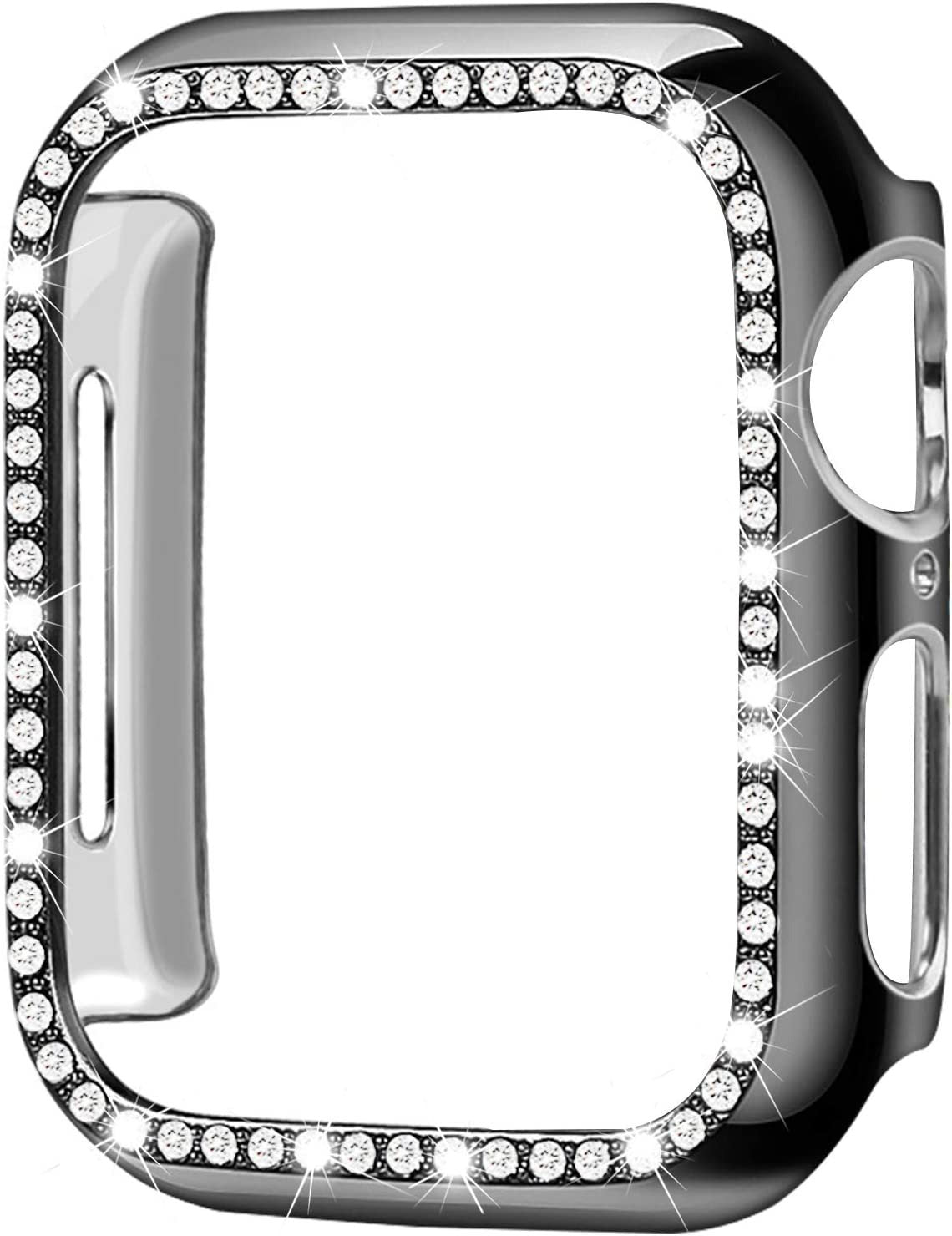 Suitable for iwatch8 Apple Watch Case Protection Case PC Single Row Diamond Hollow Case 41MM45MM