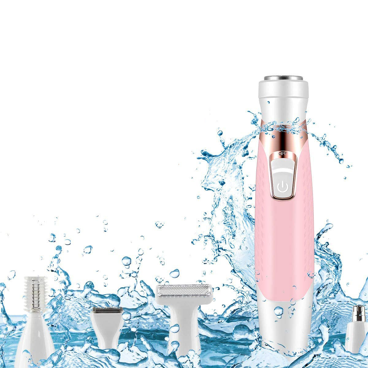 5 in 1 Electric Lady Shaver Eyebrow Trimmer Armpit Hair Leg Hair Scraper Hair Remover