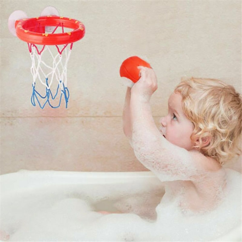 Bathroom Toddler Water Toys Bathtub Shooting Basketball Hoop with 3 Balls Baby Bath Toy Kids Outdoor Play Set