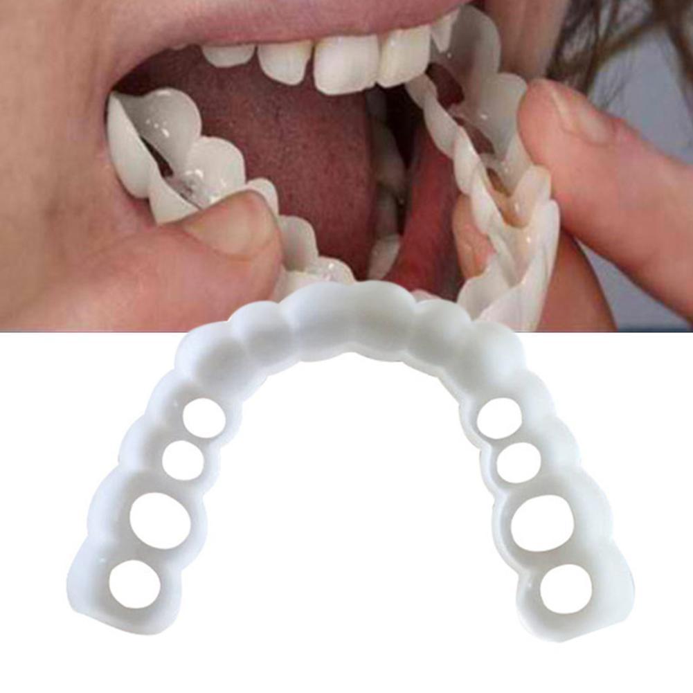 1set Snap On Smile Teeth Veneers Whitening Instant Cosmetic Dentistry Comfortable Veneer Cover Teeth Whitening Smile Denture