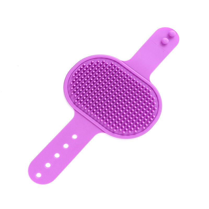 Adjustable cleaning silicone product for cats and dogs pet massage bath brush