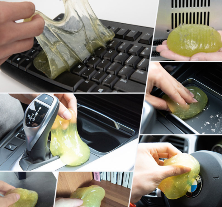 2pcs Cleaning Tool High-Tech Magic Dust Cleaner Compound Super Clean Slimy Gel For Phone Laptop Pc Computer Keyboard