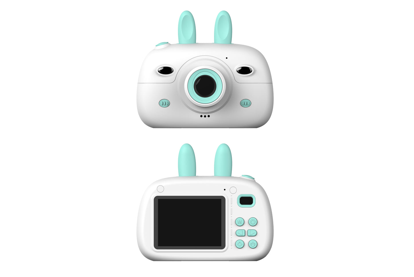 New Children's Camera Rabbit Ears Cartoon Mini Small SLR HD Screen Dual Lens Digital Camera Gift For Children