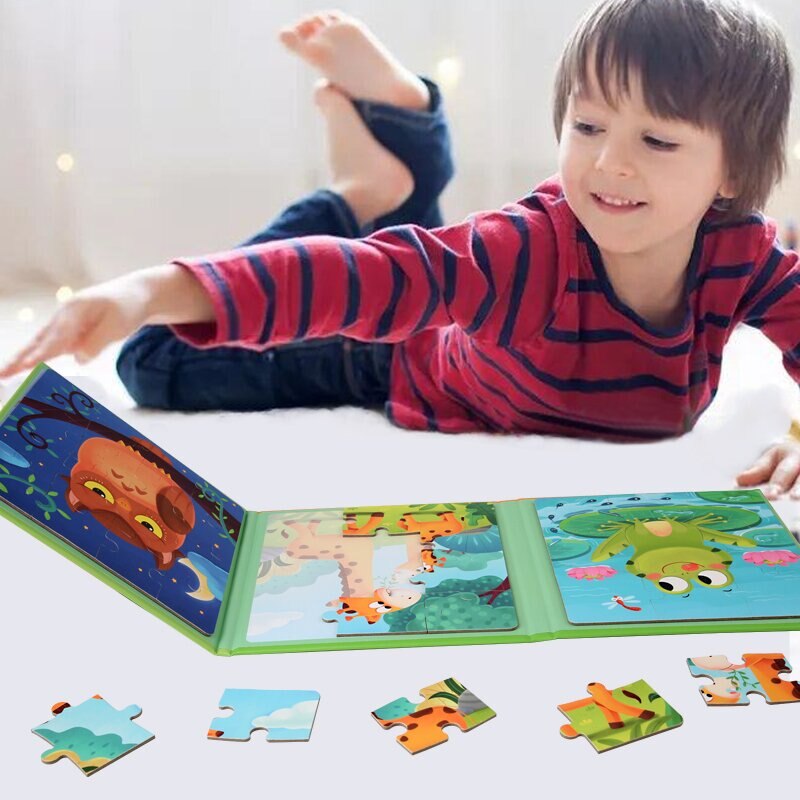 Children's Progressive Puzzle Magnetic Puzzle Young Magnetic Early Education Kindergarten 3 To 6 Years Old Boys And Girls Toys