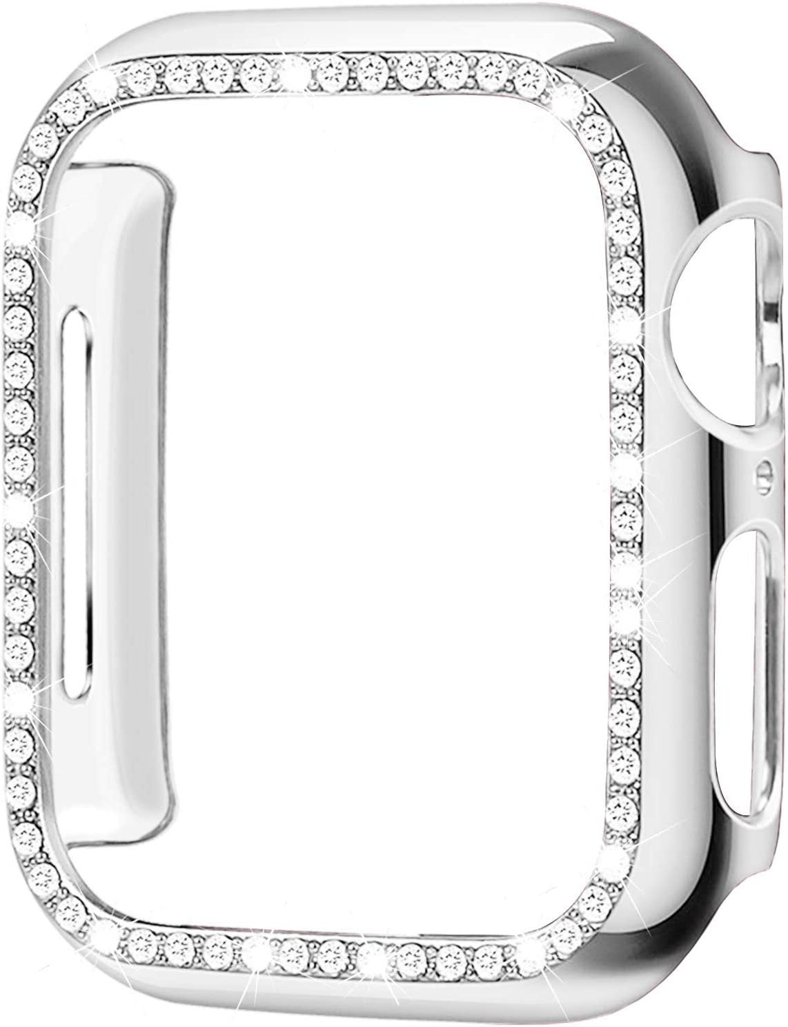 Suitable for iwatch8 Apple Watch Case Protection Case PC Single Row Diamond Hollow Case 41MM45MM