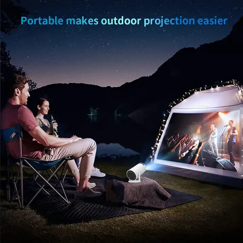 HY300 Smart Portable Projector Quad Core Android 11 Dual WIFI LCD 4K Video 720P Home Theater Projector 4K Projectors