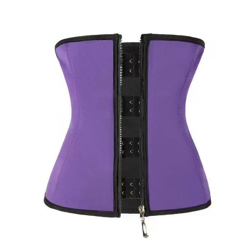 Waist belt, waist tightening, and body shaping clothing, buttoned waist closure, waist tightening, and waist training