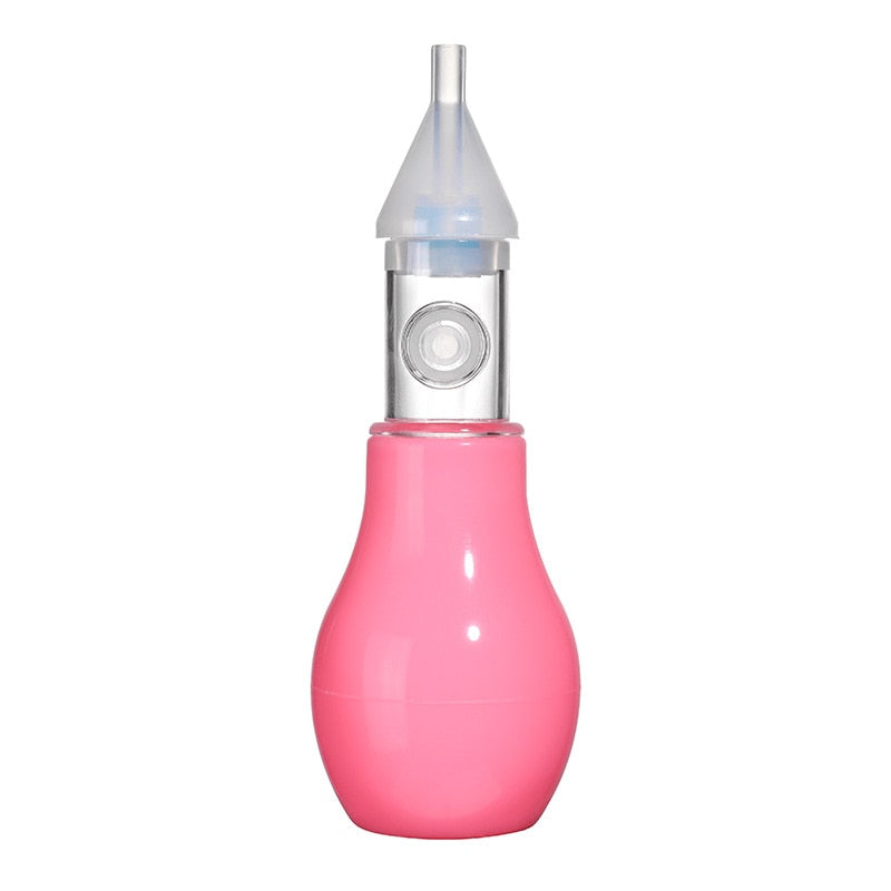 Infant silicone nasal aspirator pump type neonatal cold nasal mucus cleaner antibackflow baby nasal aspirator safe and non-toxic