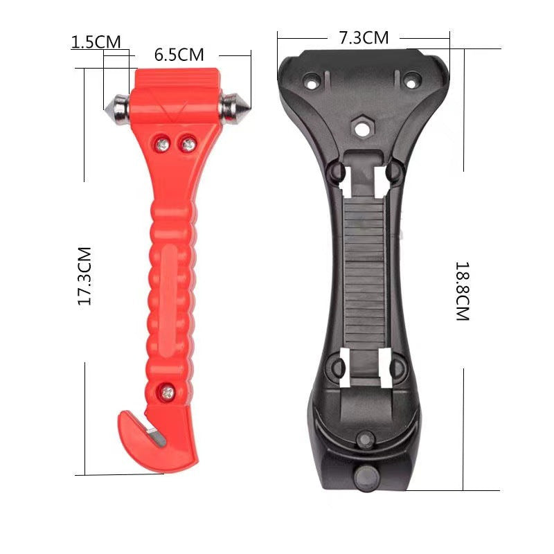 E-Commerce Car Two-In-One Safety Hammer With Base Life-Saving Emergency Hammer Fire Escape Hammer Car Window Breaker