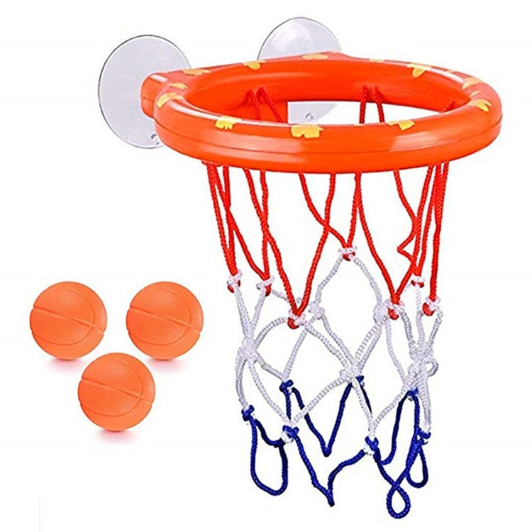 Bathroom Toddler Water Toys Bathtub Shooting Basketball Hoop with 3 Balls Baby Bath Toy Kids Outdoor Play Set