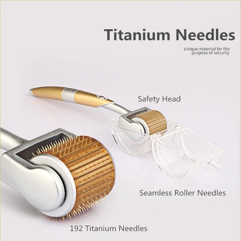 Derma Roller Titanium Stainless Steel Needles For Facial Skin Care Microneedle Derma Rollering Therapy