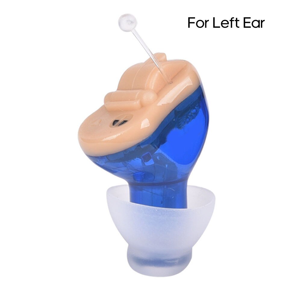 Mini Hearing Aid Adjustable Ear Hearing Assistant Helper Invisible Sound Amplifier Volume for Deaf Elderly Rechargeable