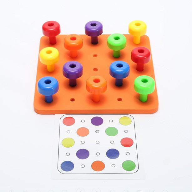 Children's Early Education Toys Building Blocks 3 Years Old + Children's Chess Board Can Be Assembled Interactive Building Blocks Toy Storage