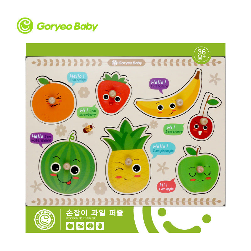 Korean Goryeo Baby Digital Shape Traffic Hand Grab Board Puzzle Infant Early Education Animal Toy Cognitive Puzzle