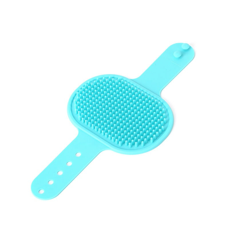 Adjustable cleaning silicone product for cats and dogs pet massage bath brush