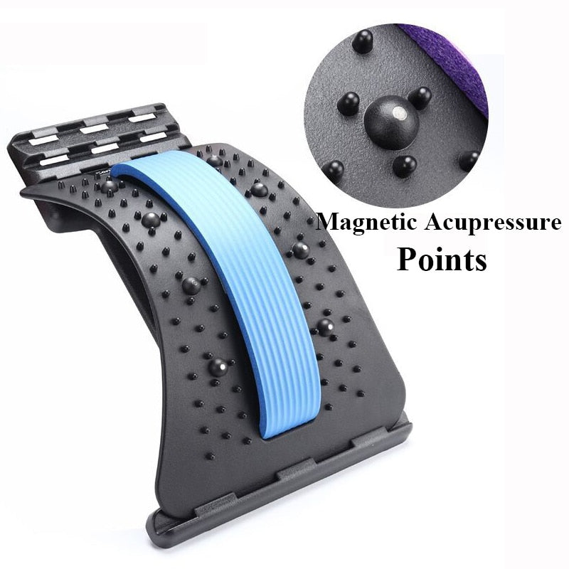 Back Massager Stretcher Equipment Massageador Magic Support Stretch Fitness Relaxation Spine Pain Lumbar Relief Back Stretcher