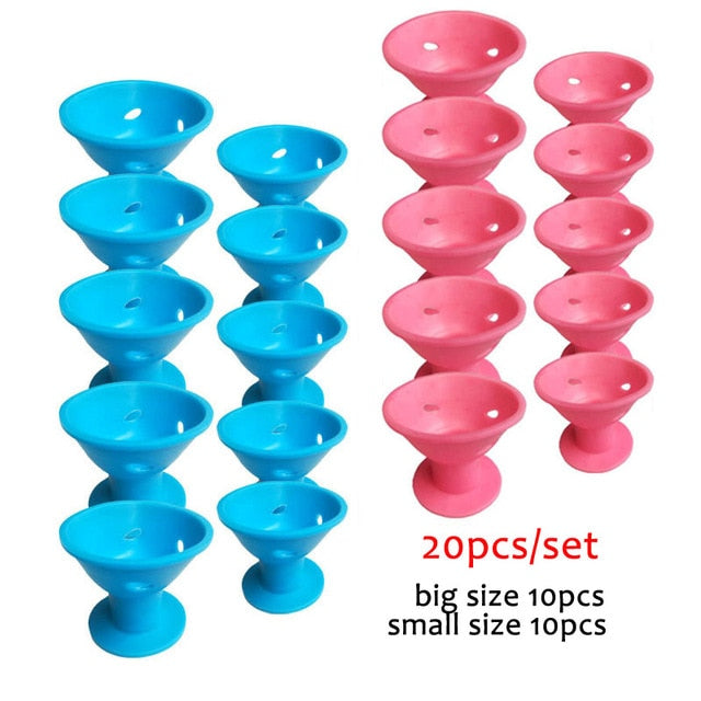 Magic Hair Care Rollers for Curlers Sleeping No Heat Soft Rubber Silicone Hair Curler Twist