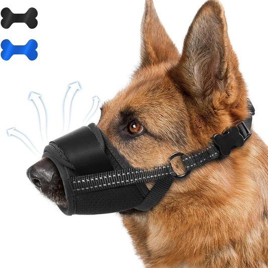 Mesh dog mouth covers for pets to go out and eat randomly. Anti barking and anti biting masks for dogs. Large and medium-sized d