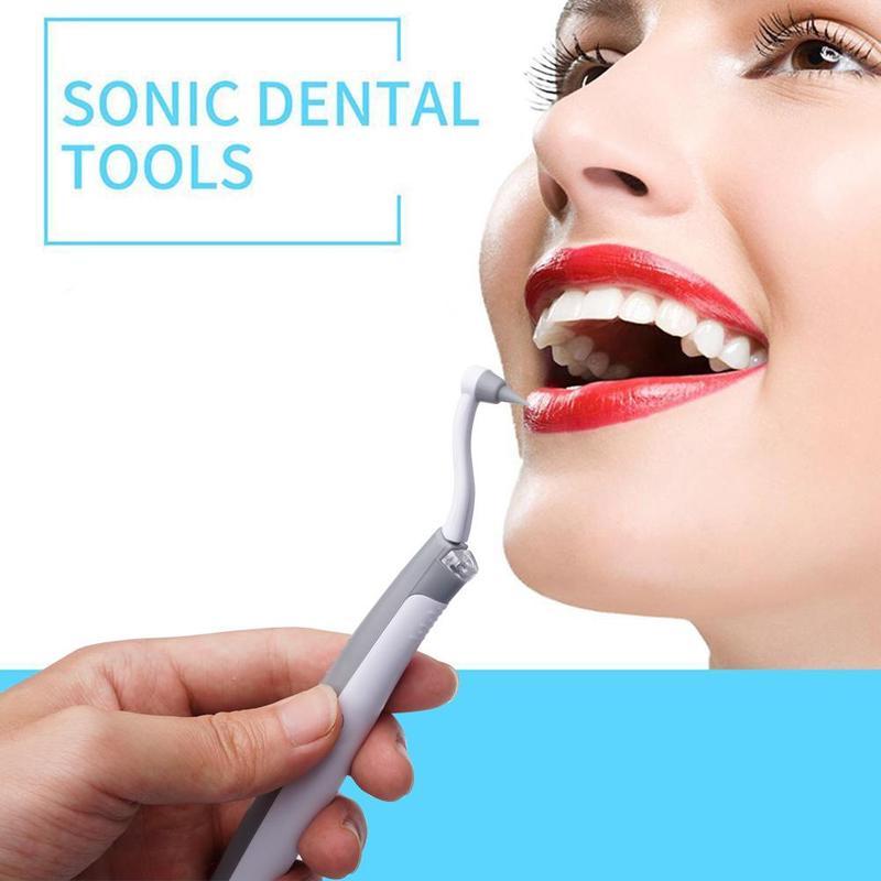 Electric Sonic Pic Tooth Stain Eraser Plaque Remover Dental Cleaning Tool Kit Tooth Teeth Whitening Sonic Tooth Pic