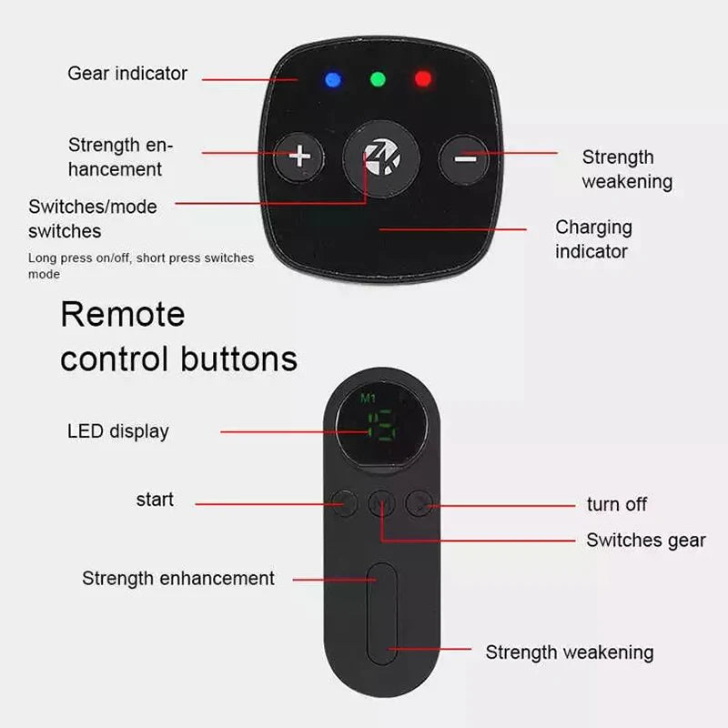 EMS Electric Foot Massager Mat Pulse Muscle Relax Health Care Feet Massageador Cushion Intelligent Remote Control Massage Salud