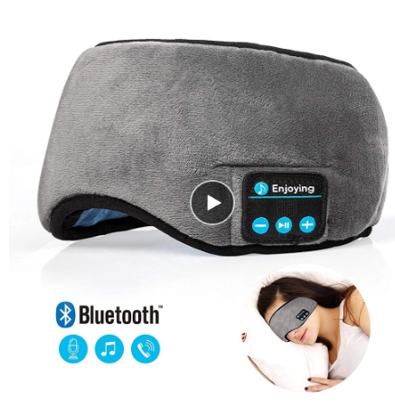 3D Bluetooth Eye Mask Headset Wireless Music Bluetooth Eye Mask New Sleep Bluetooth Eye Mask Stereo