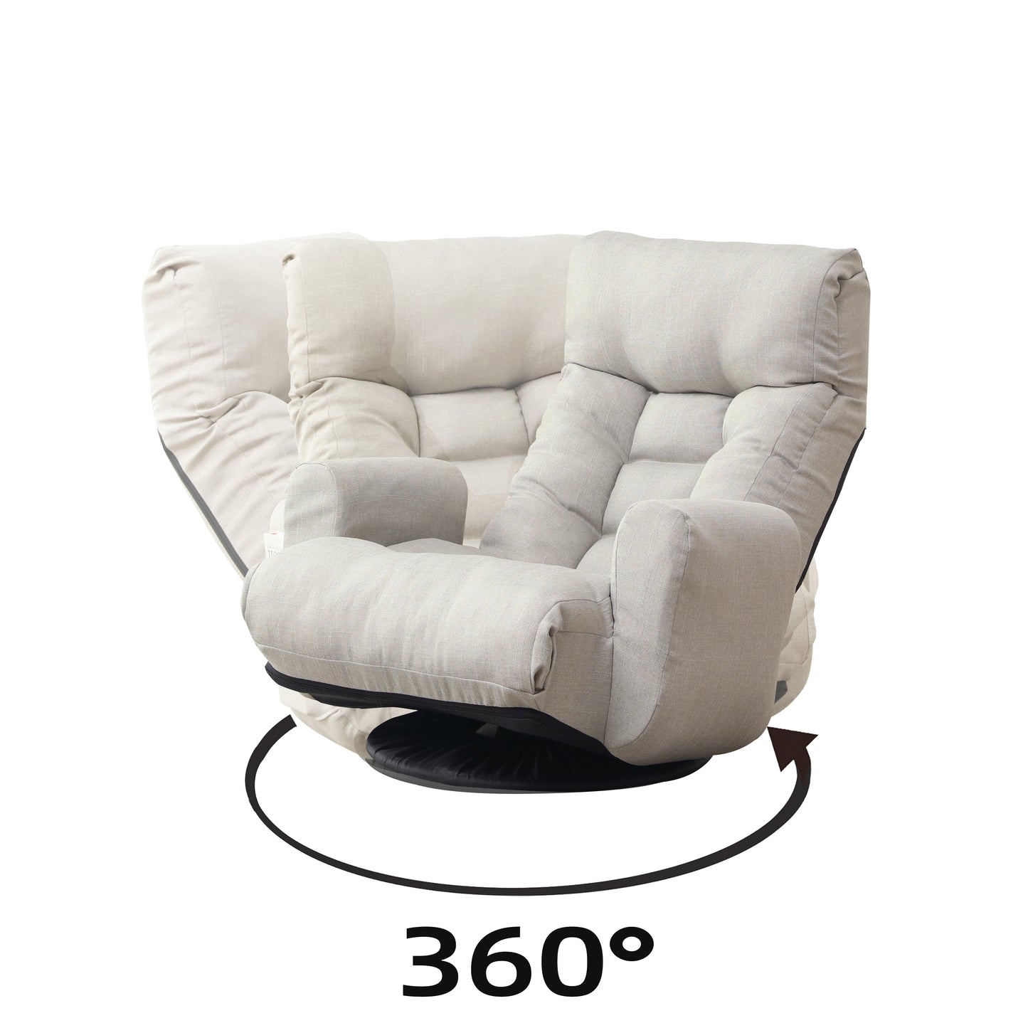 Adjustable head and waist game chair lounge chair in the living room 360 degree rotatable sofa chair