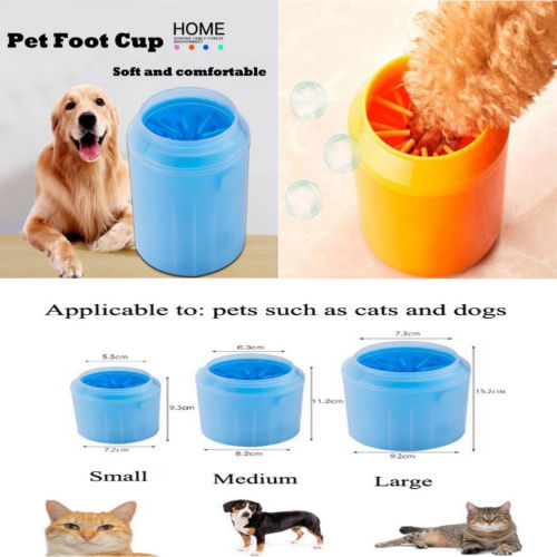 Portable Pet Paw Plunger Mud Cleaner Washer Mudbuster Dog Cat Pets Paw Clean Cup