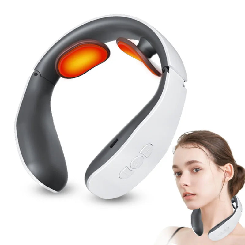 Smart Shoulder Neck Massager Electric Neck Massage Health Care Relaxation 4 Types of Pulse Therapy Relieve Fatigue Relief Tool