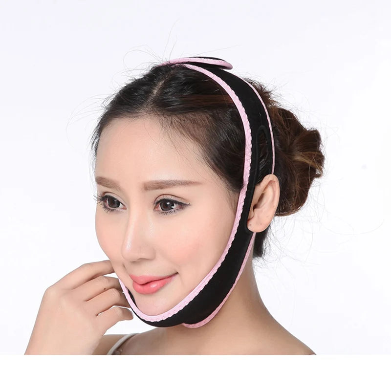 Sleeping Face-Lift Mask Massage Slimming Shaper Anti Wrinkle V Line Half Relaxation Facial Slimming Bandage Face Lift Up Belt